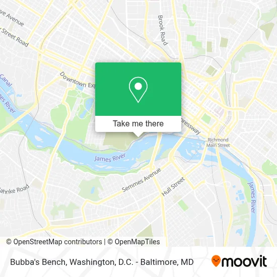 Bubba's Bench map