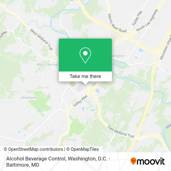 Alcohol Beverage Control map