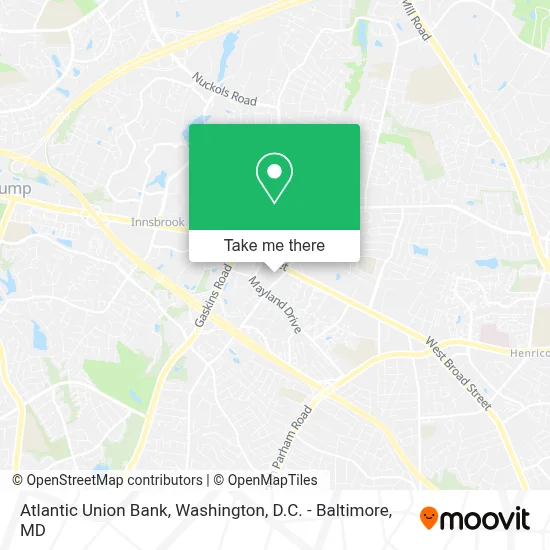Atlantic Union Bank map