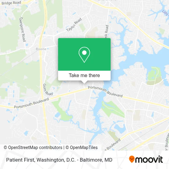 Patient First map