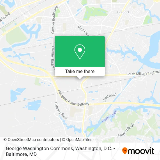 George Washington Commons map