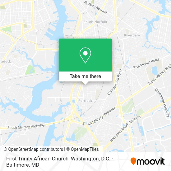 First Trinity African Church map