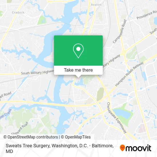 Sweats Tree Surgery map