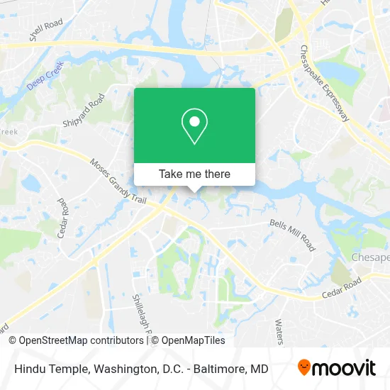 Hindu Temple map
