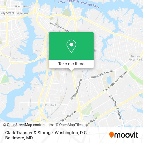 Clark Transfer & Storage map