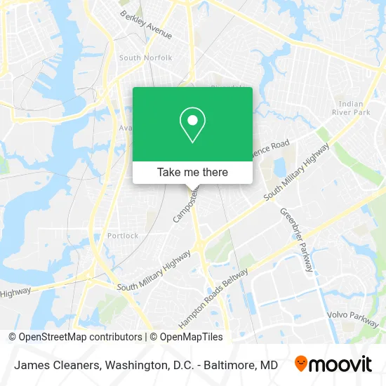 James Cleaners map