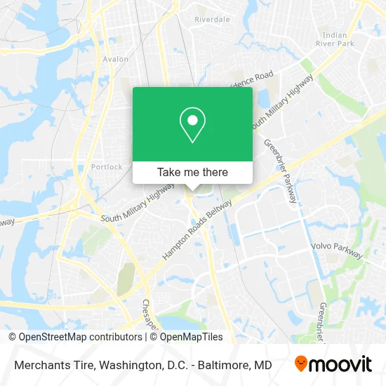 Merchants Tire map