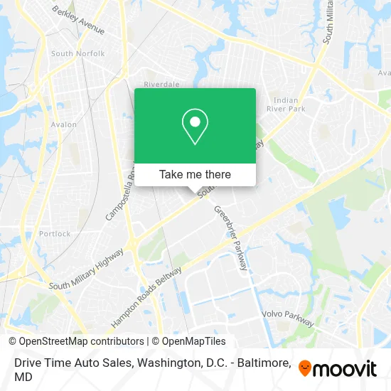 Drive Time Auto Sales map