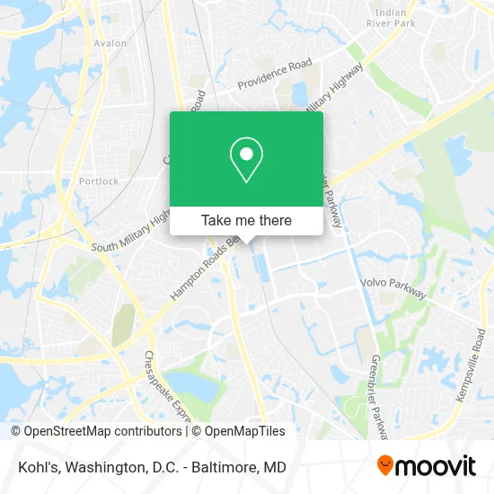 Kohl's map