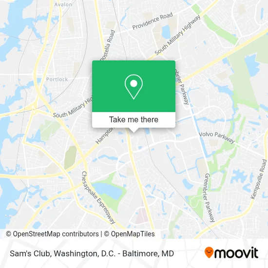 Sam's Club map