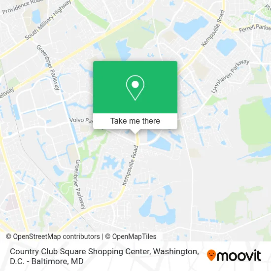 Country Club Square Shopping Center map
