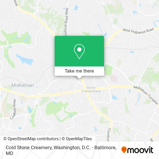 Cold Stone Creamery map