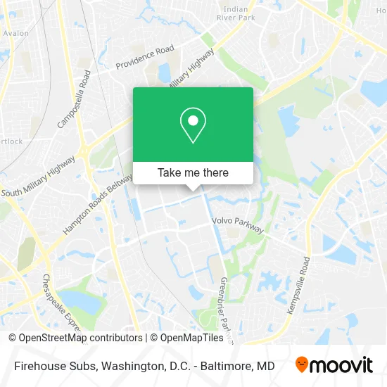 Firehouse Subs map