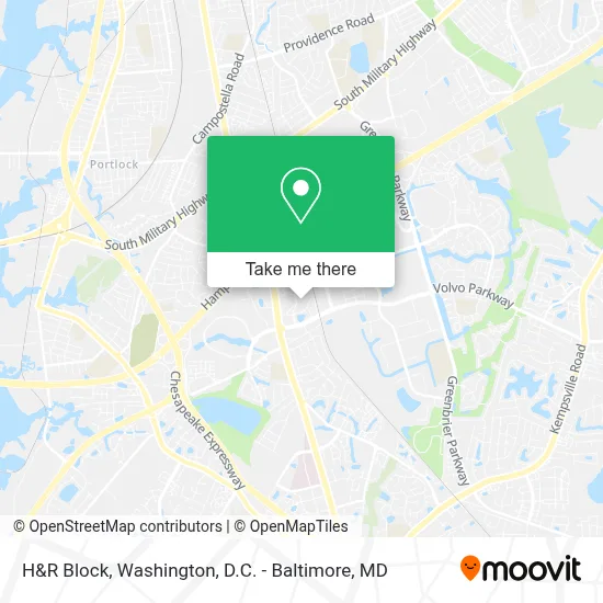 H&R Block map