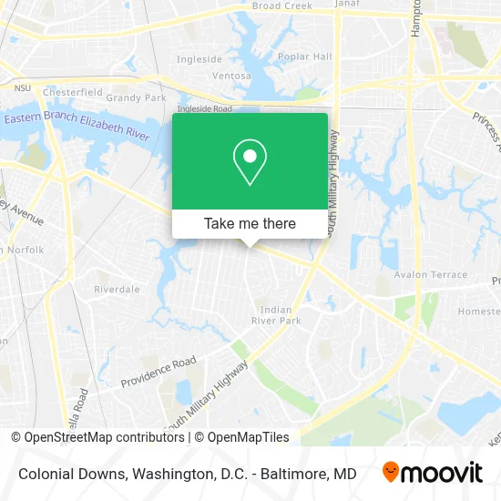 Colonial Downs map