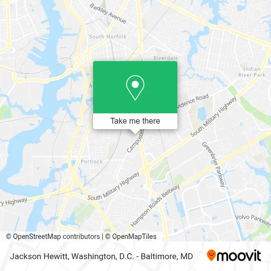 Jackson Hewitt map