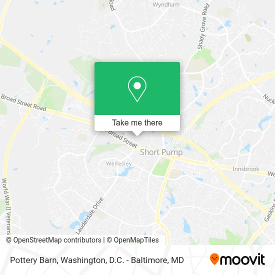 Pottery Barn map