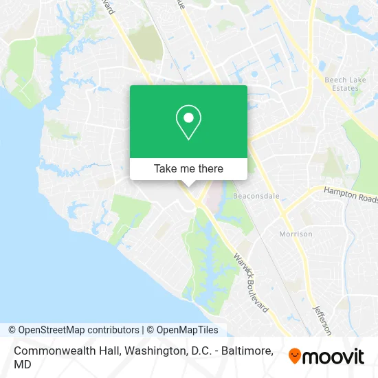 Commonwealth Hall map