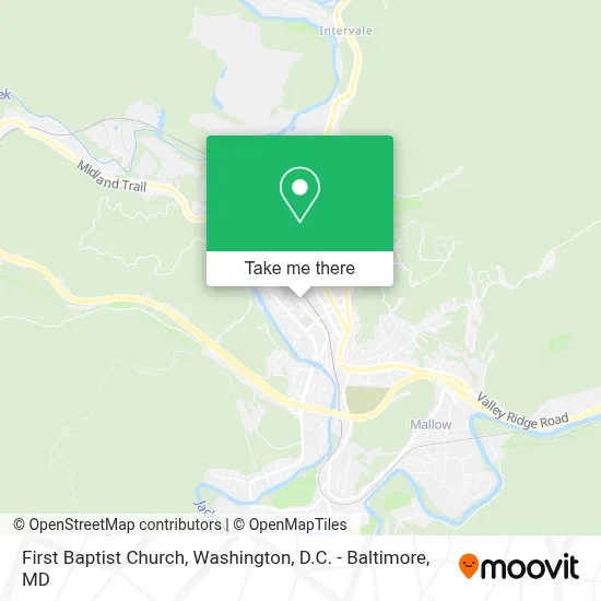 First Baptist Church map