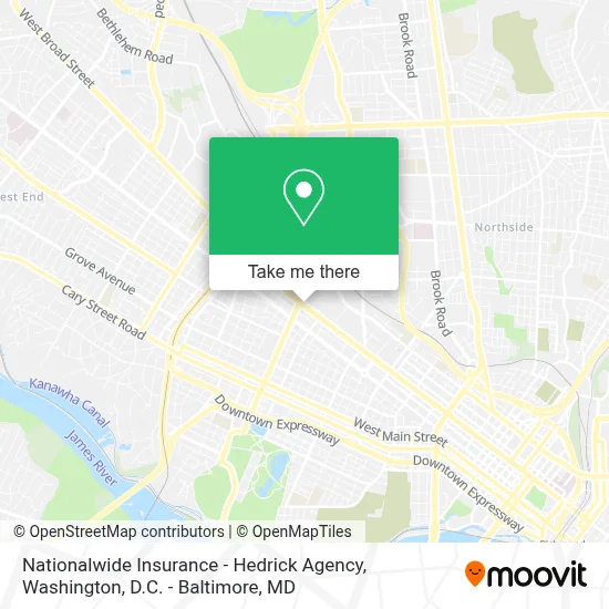 Nationalwide Insurance - Hedrick Agency map
