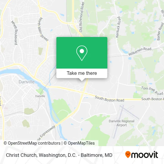 Christ Church map