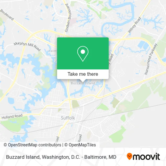 Buzzard Island map