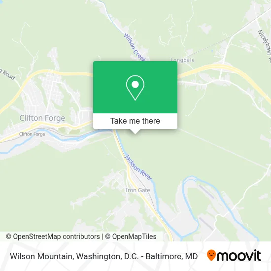 Wilson Mountain map
