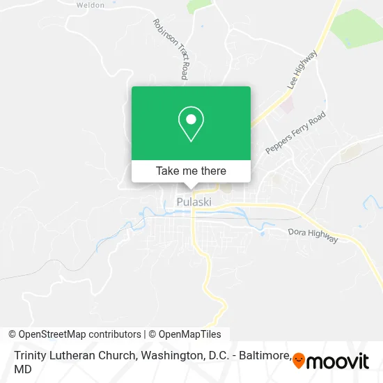 Trinity Lutheran Church map