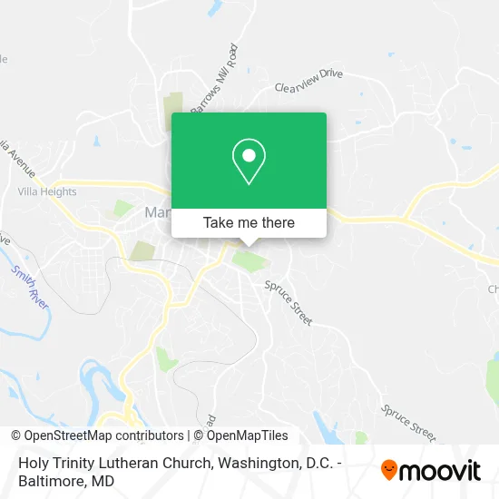 Holy Trinity Lutheran Church map