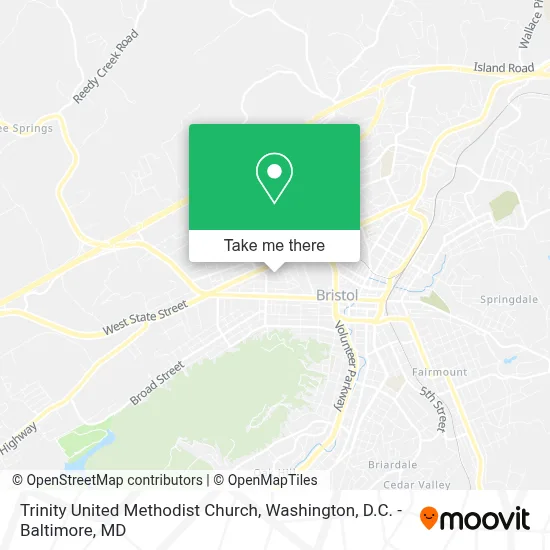 Trinity United Methodist Church map