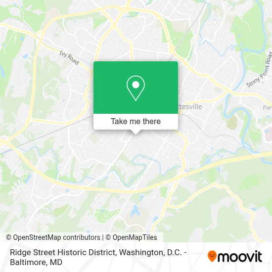 Ridge Street Historic District map