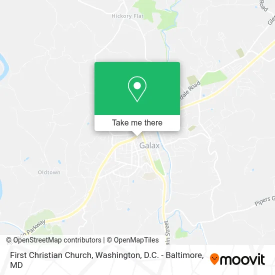 First Christian Church map