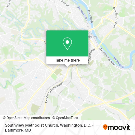 Southview Methodist Church map