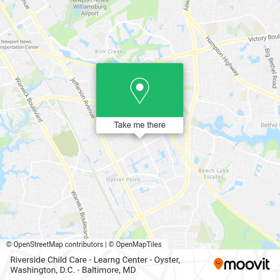 Riverside Child Care - Learng Center - Oyster map