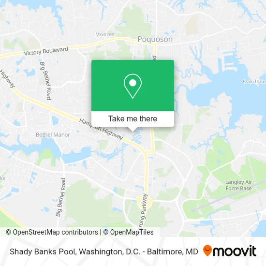 Shady Banks Pool map