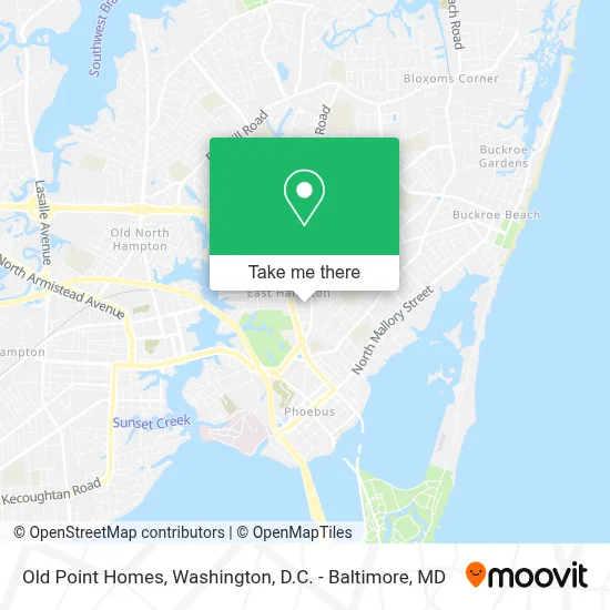 Old Point Homes map