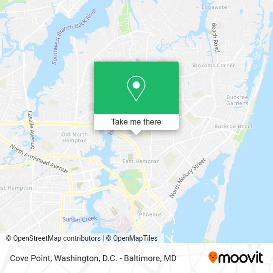 Cove Point map