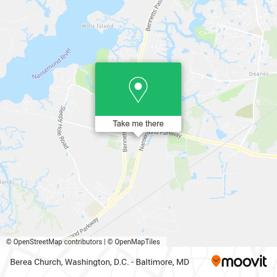 Berea Church map