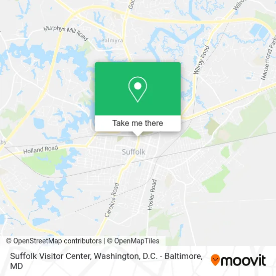 Suffolk Visitor Center map