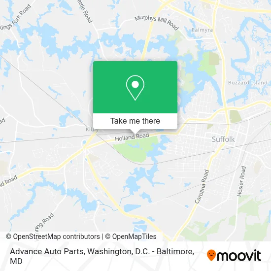 Advance Auto Parts map
