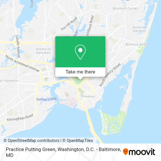 Practice Putting Green map