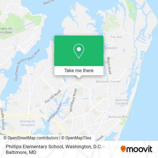 Phillips Elementary School map