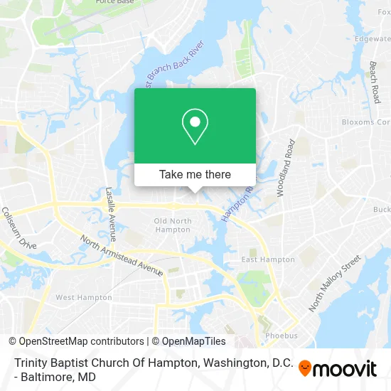 Trinity Baptist Church Of Hampton map