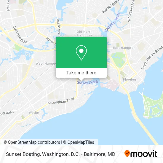 Sunset Boating map