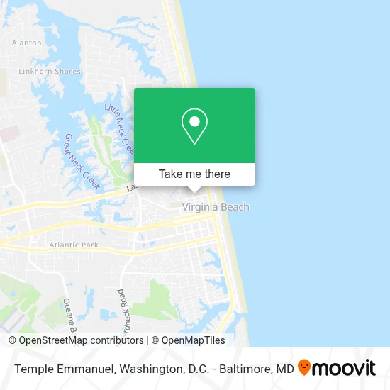 Temple Emmanuel map