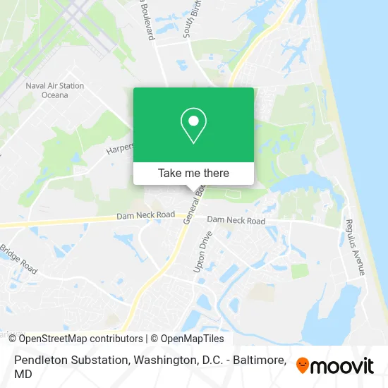 Pendleton Substation map