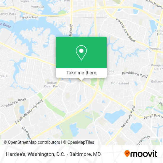 Hardee's map