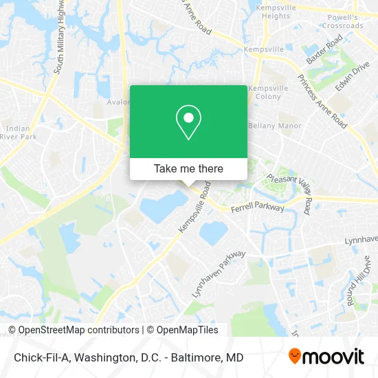 Chick-Fil-A map