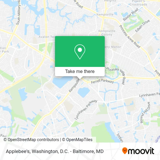 Applebee's map