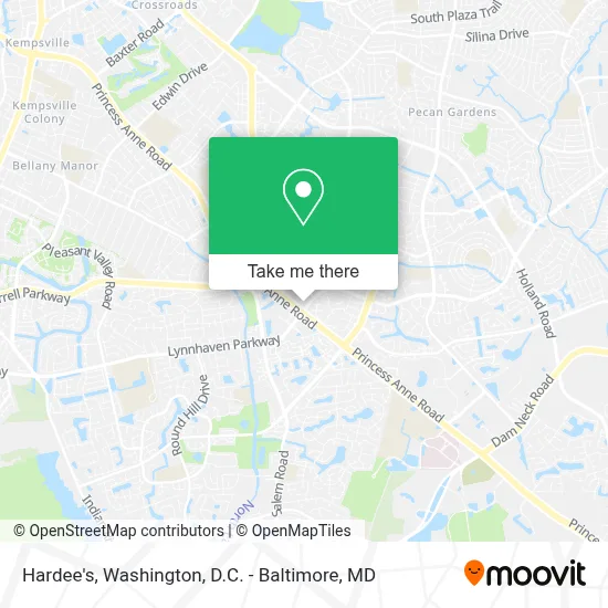 Hardee's map